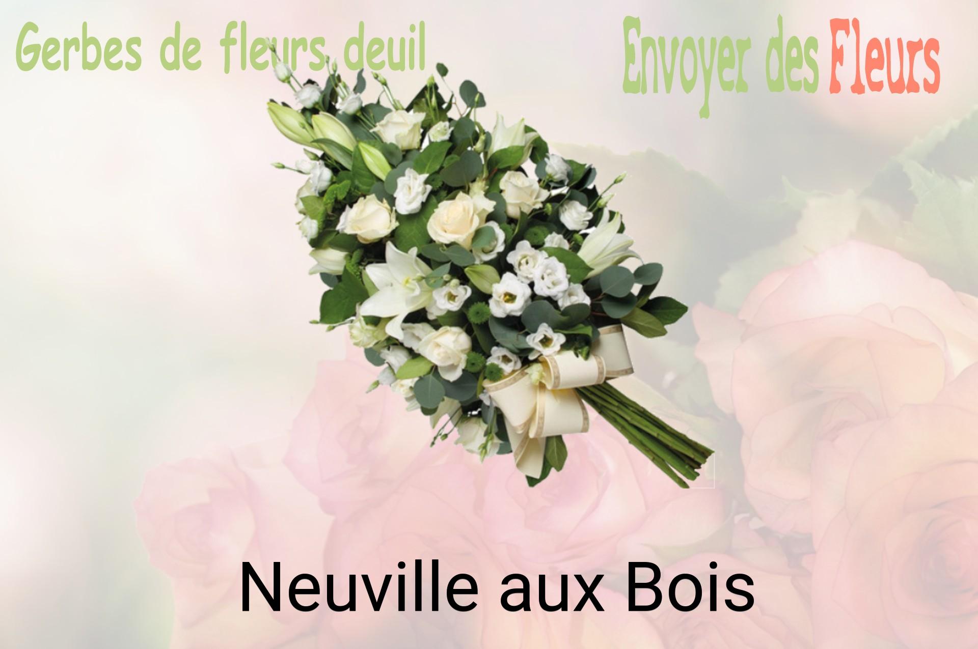 Gerbe de fleurs de deuil livrée à Neuville-aux-Bois